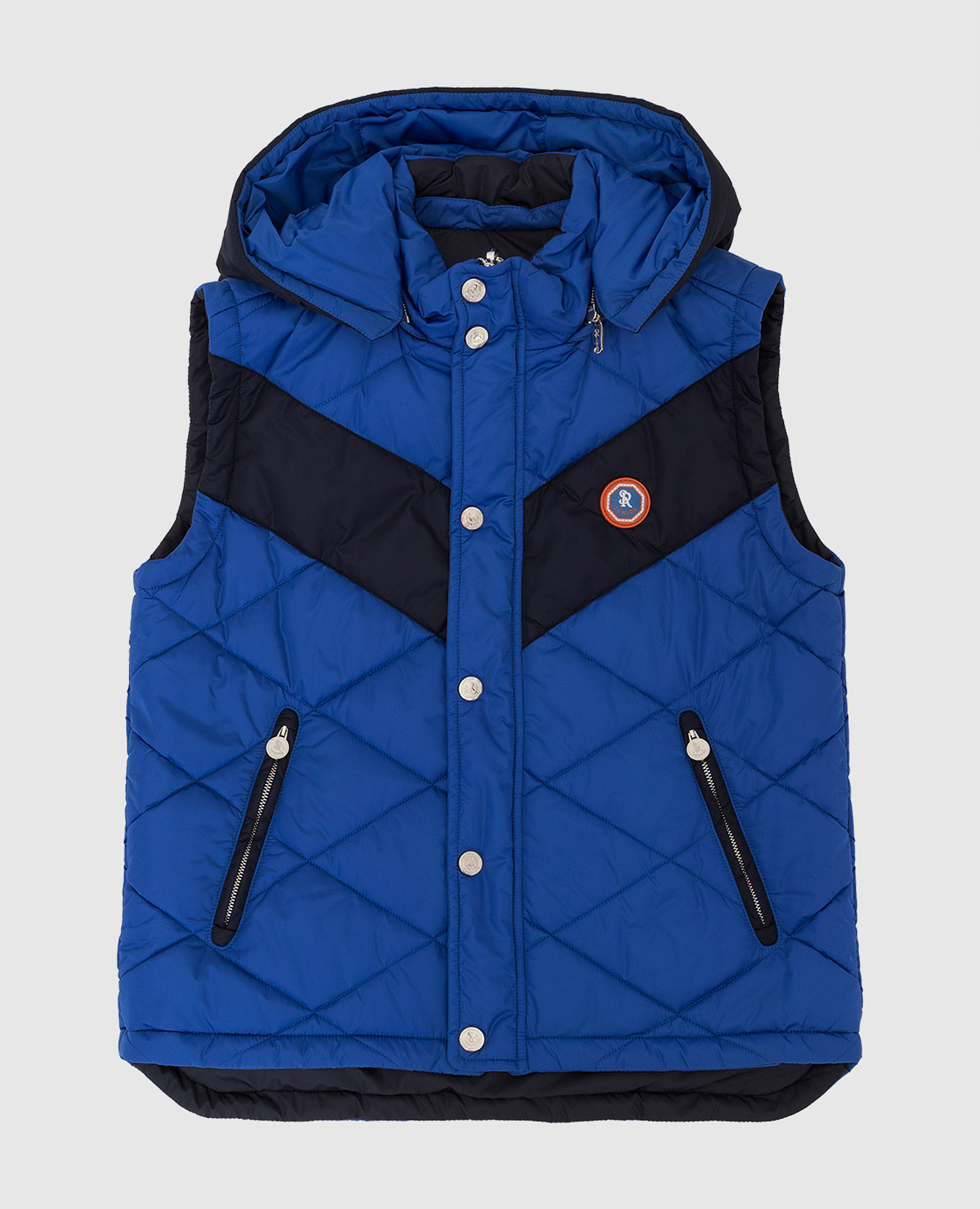 Children's reversible vest with logo stefano ricci