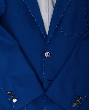 Stefano Ricci Children's blue wool jacket Y3RF376000HC3053