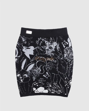 Philipp Plein Children's black skirt GKV00041216