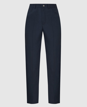 Lanvin Navy blue wool trousers RWTR532U4657