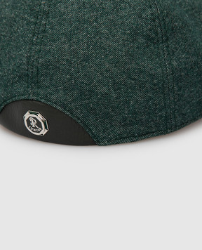 Stefano Ricci Children's cap with leather inserts YVF2019PWCT800
