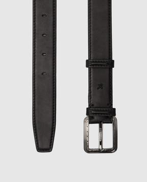 Stefano Ricci Children's black leather belt Y301VHA522U