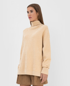 Fendi Sweater in FF pattern with slits FZX731AEEI