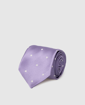 Stefano Ricci Children's silk lilac patterned tie YCCX74168
