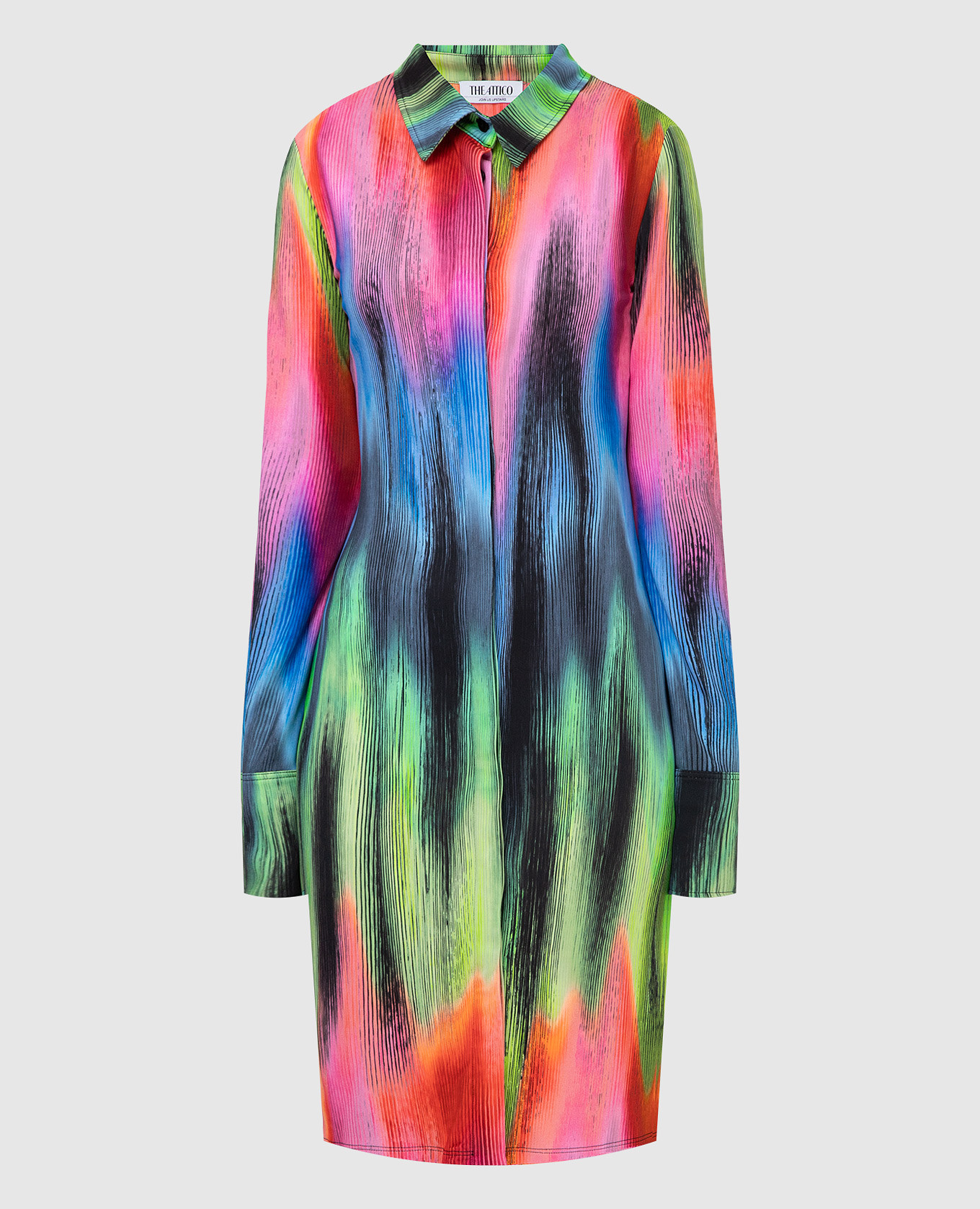 Elton shirt dress in print The Attico