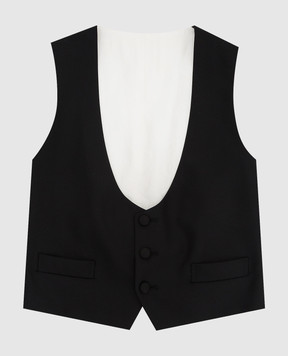 Stefano Ricci Patterned wool vest for children Y2EF206000W609