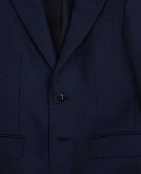 Stefano Ricci Children's dark blue wool suit Y1SF371900HB0041