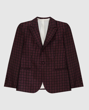 Stefano Ricci Children's patterned silk jacket Y1RF731000HC4719