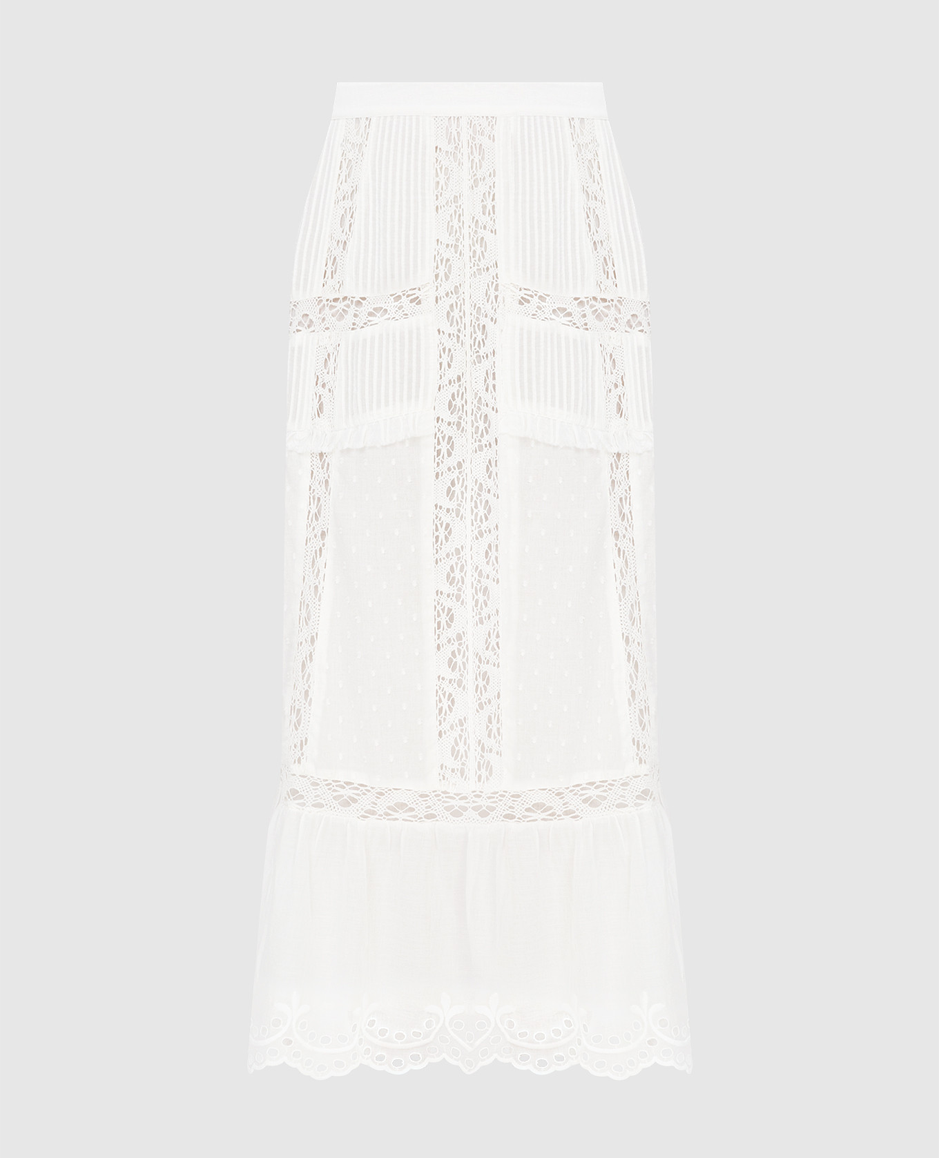 

Caius white midi skirt Love Shack Fancy