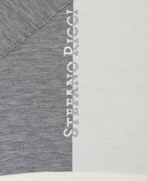 Stefano Ricci Children's wool scarf with logo KY02025SCIY19413