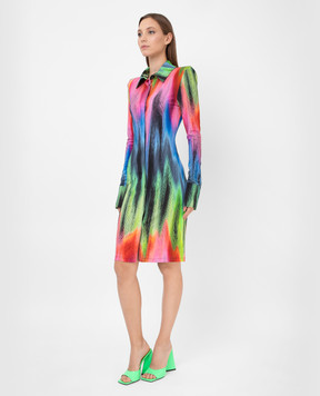 The Attico Elton shirt dress in print 221WCM36P059