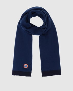 Stefano Ricci Children's dark blue cashmere scarf KY07002SCIY17414