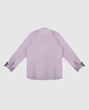 Stefano Ricci Children's light burgundy striped shirt YC003257L1515