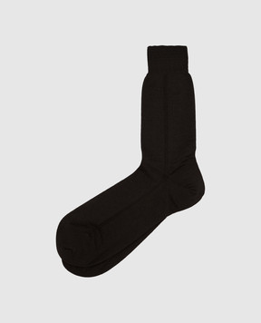 RiminiVeste Brown wool socks WN8011EMINENCE