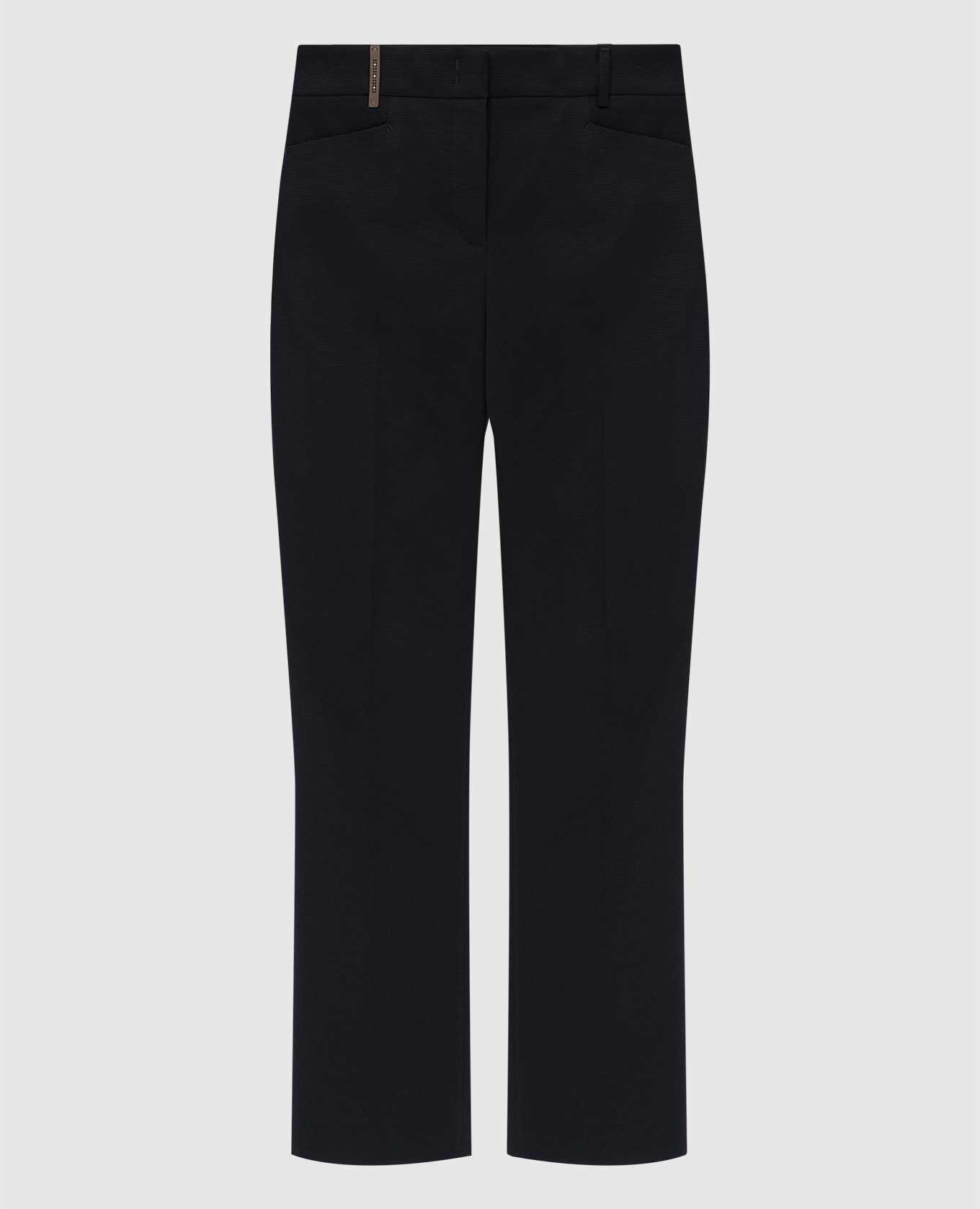 Navy blue trousers peserico