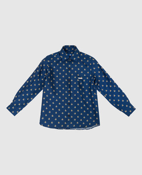 Stefano Ricci Children's silk shirt in a pattern YC003203NG600F