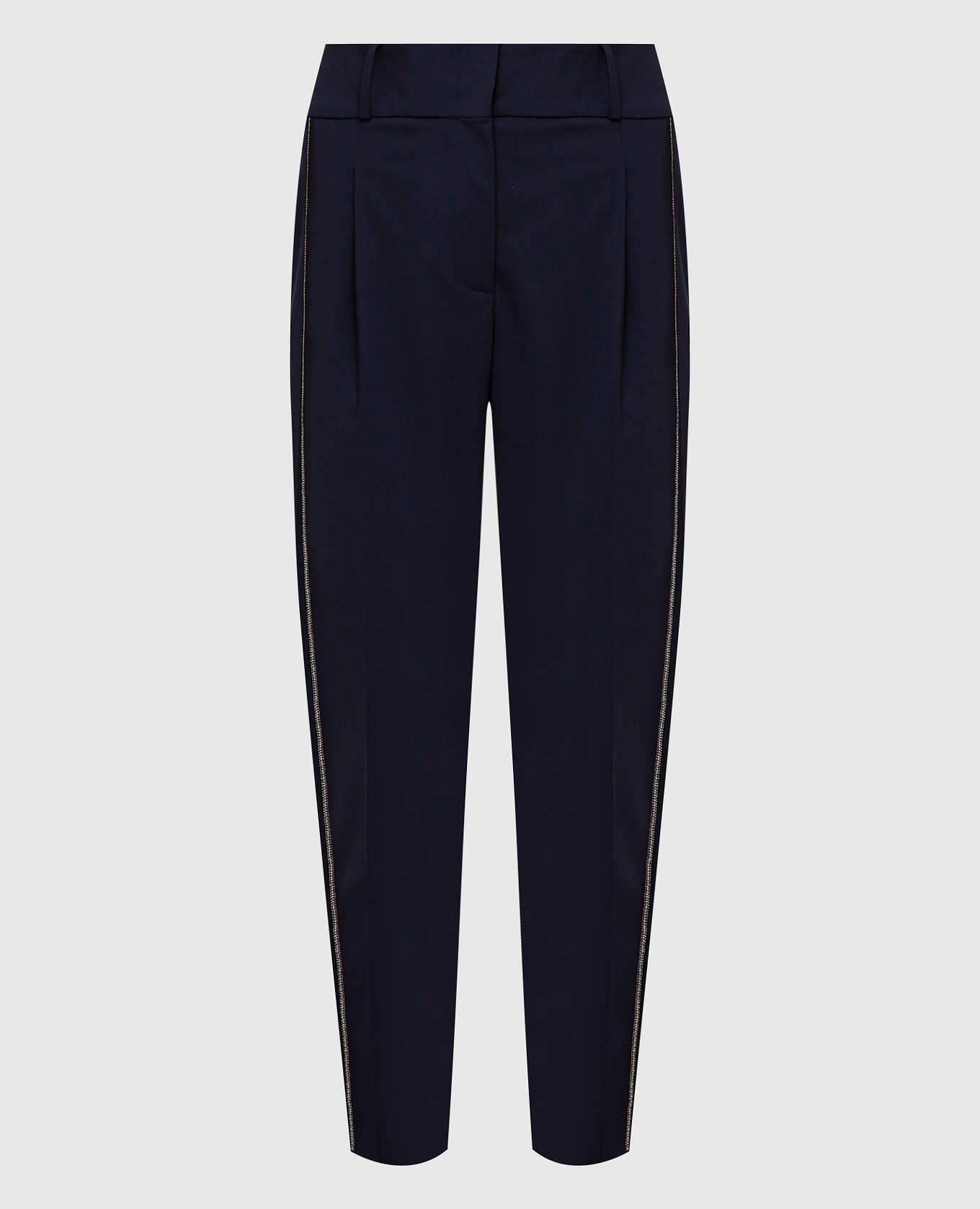 

Wool trousers with chains Peserico, Blue