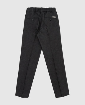 Stefano Ricci Children's dark gray trousers Y1T090A000EX1752