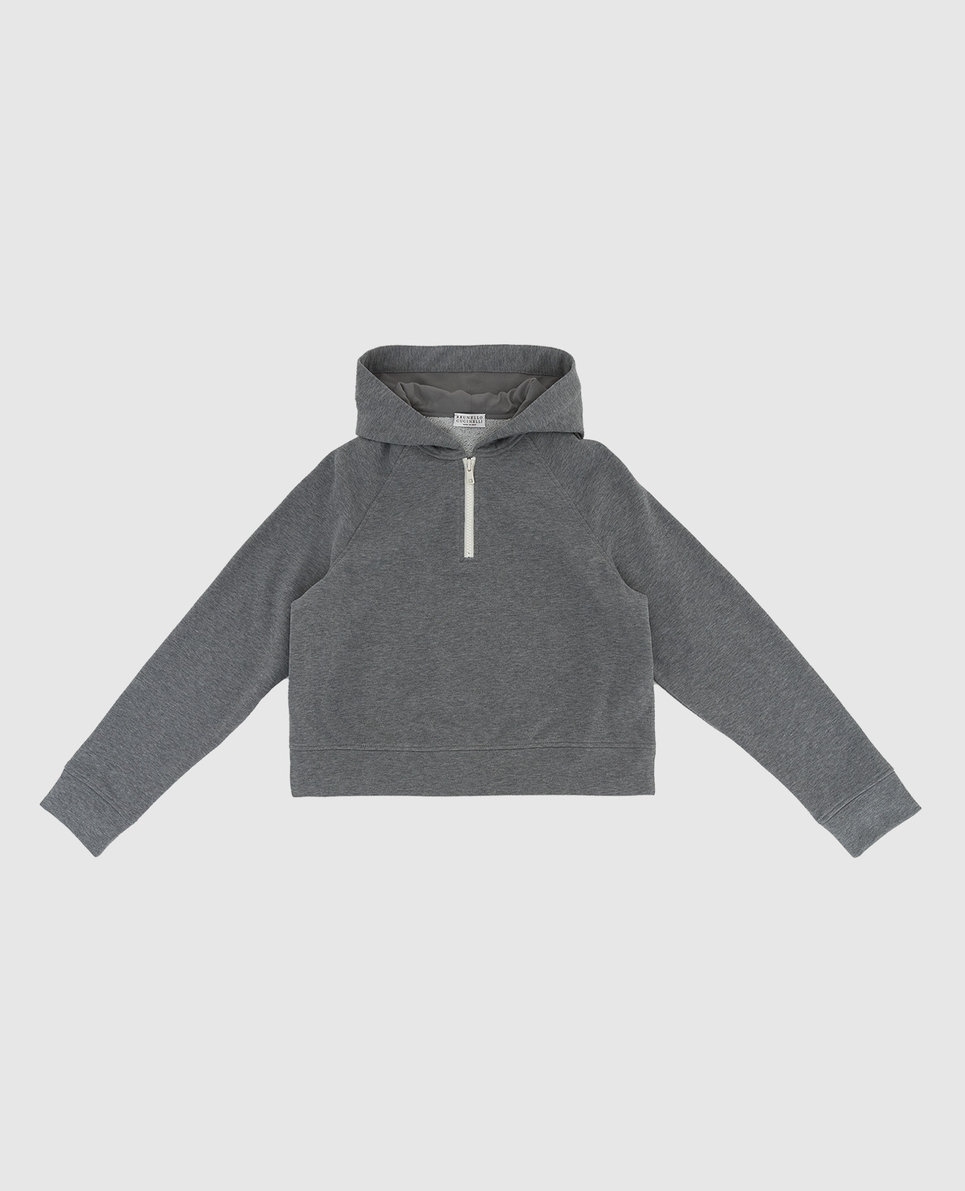 Children's hoodie with chains brunello cucinelli