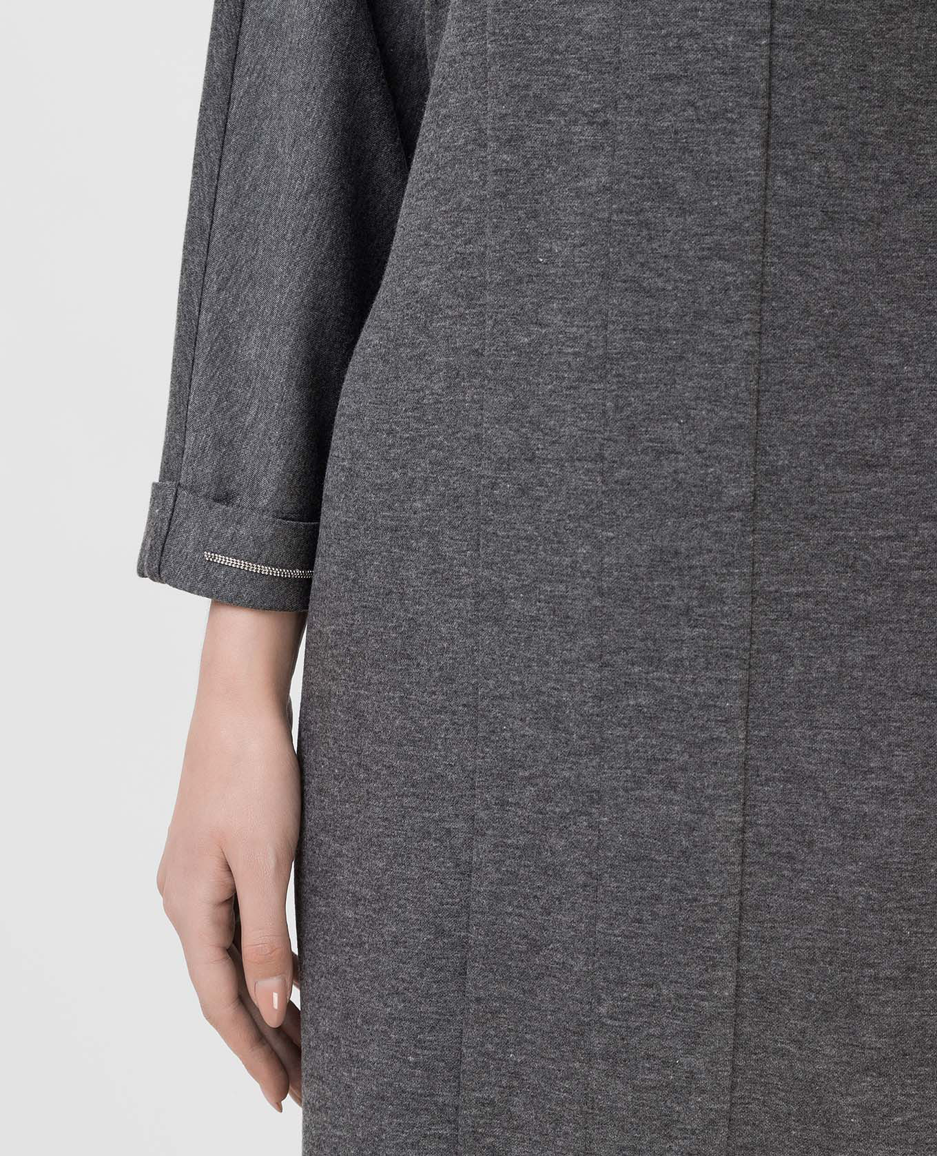 Gray dress with slits Peserico 5