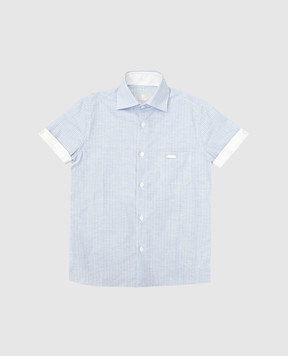 Stefano Ricci Children's logo striped shirt YC004559M1883