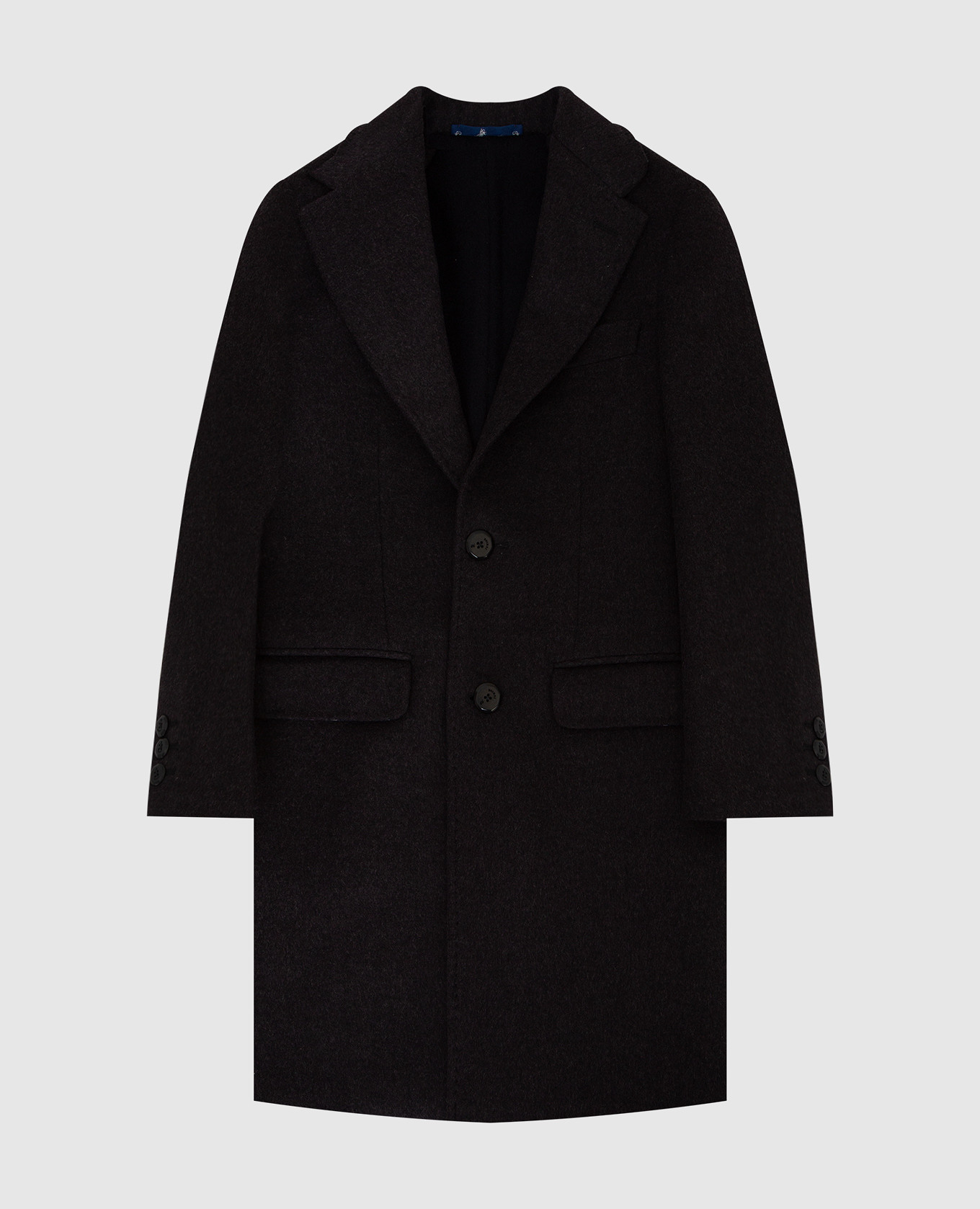 Children's dark gray cashmere coat stefano ricci