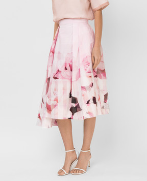Alexander McQueen Asymmetric floral skirt 651667QCACC