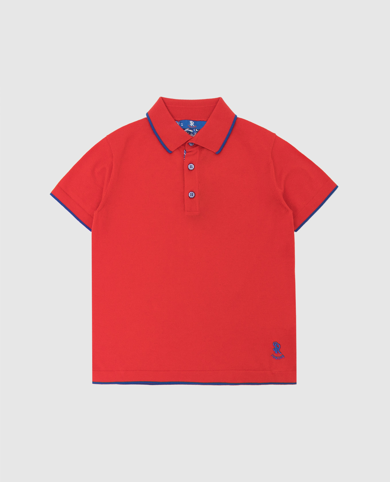 

Children's red polo with embroidery Stefano Ricci