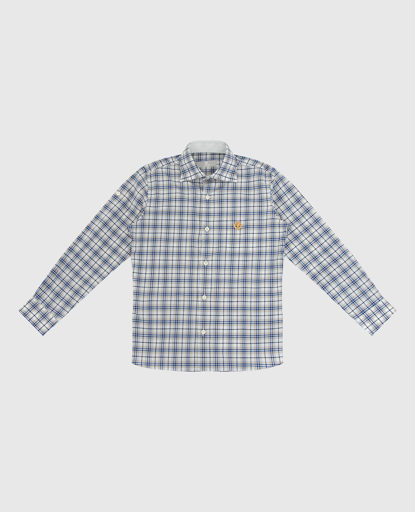 

Children's checkered shirt Stefano Ricci, Blue