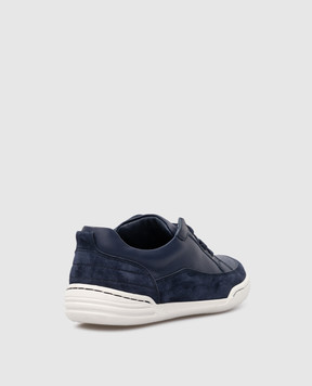 Stefano Ricci Children's leather sneakers with suede inserts YRU02G8079VTSSD