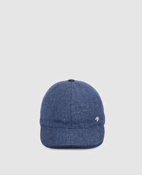 Stefano Ricci Children's cap in silk and cashmere with logo YVFP5190PHC5025