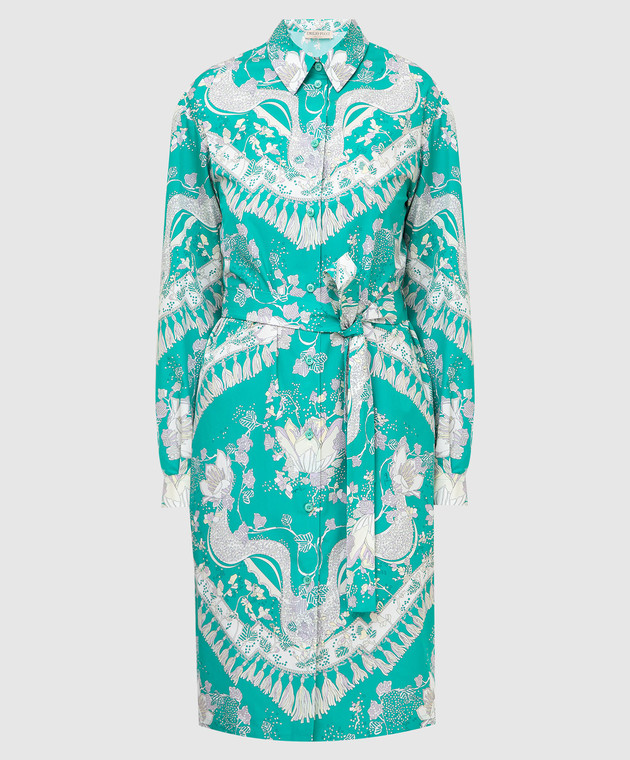 emilio pucci shirt dress Marmo-Print Dress PUCCI