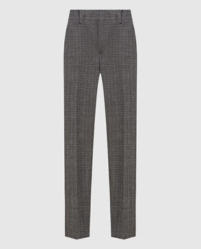 Saint Laurent Gray wool and mohair trousers 502533Y083S