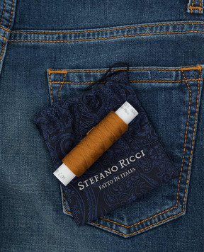 Stefano Ricci Children's blue distressed jeans T2960PITY1595