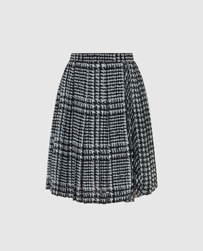 Ermanno Scervino Patterned pleated skirt D392O316KCD