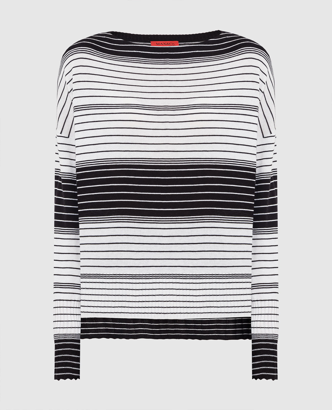 

Slit striped jumper Max & Co, White