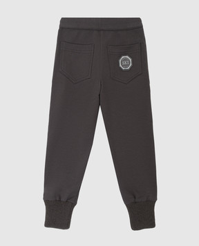 Stefano Ricci Children's charcoal joggers YAK6S12P82F6SA09