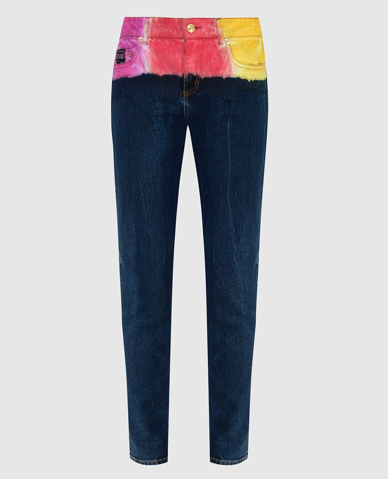 

Tie-dye slim jeans Versace Jeans Couture, Blue