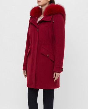 Heresis Red wool coat P1290VO