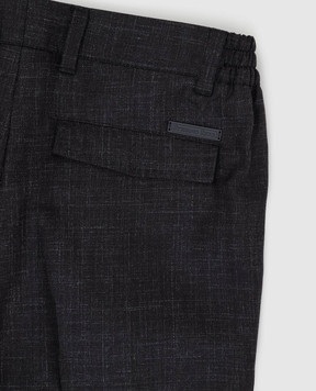 Stefano Ricci Patterned silk and silk children's trousers YAT8200020KWL01B
