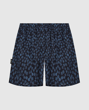 Ermenegildo Zegna Dark blue boxers in a pattern N3LE71280