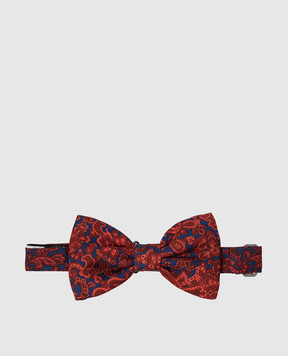 Stefano Ricci Children's light burgundy silk butterfly in a pattern YHN01NG501