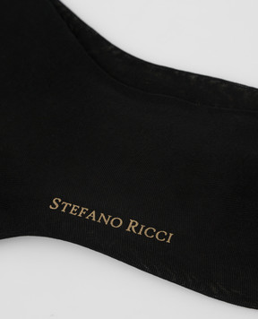 Stefano Ricci Black ribbed socks C009UN0006C009UN