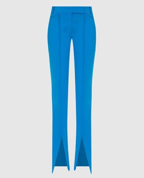 The Attico Freja blue slit trousers 221WCP39E043