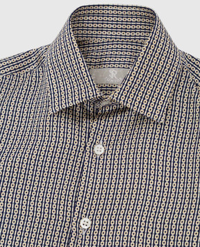 Stefano Ricci Children's silk shirt in a pattern YC00419635026