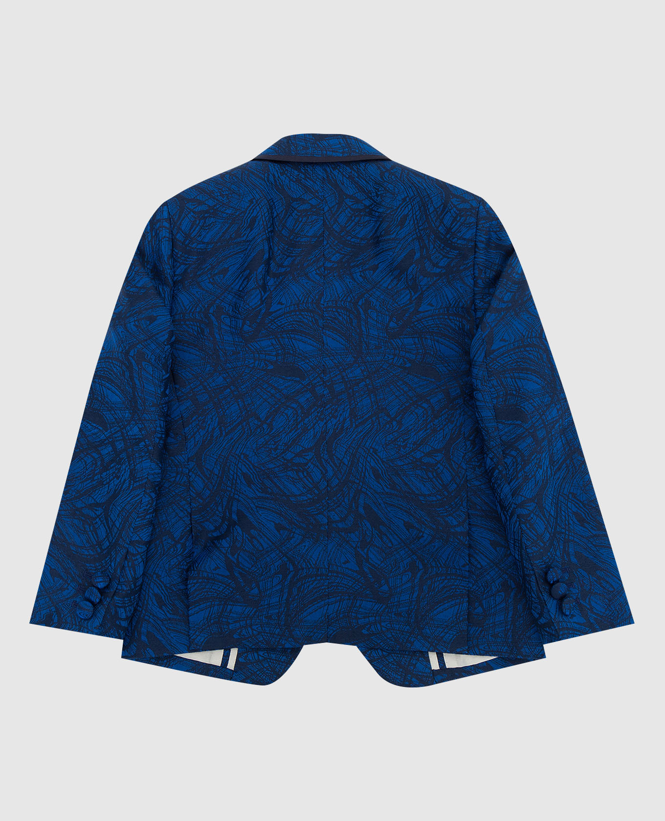 

Patterned silk jacket for children Stefano Ricci, Blue