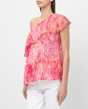 Twinset Floral print one-shoulder top 211TT2444