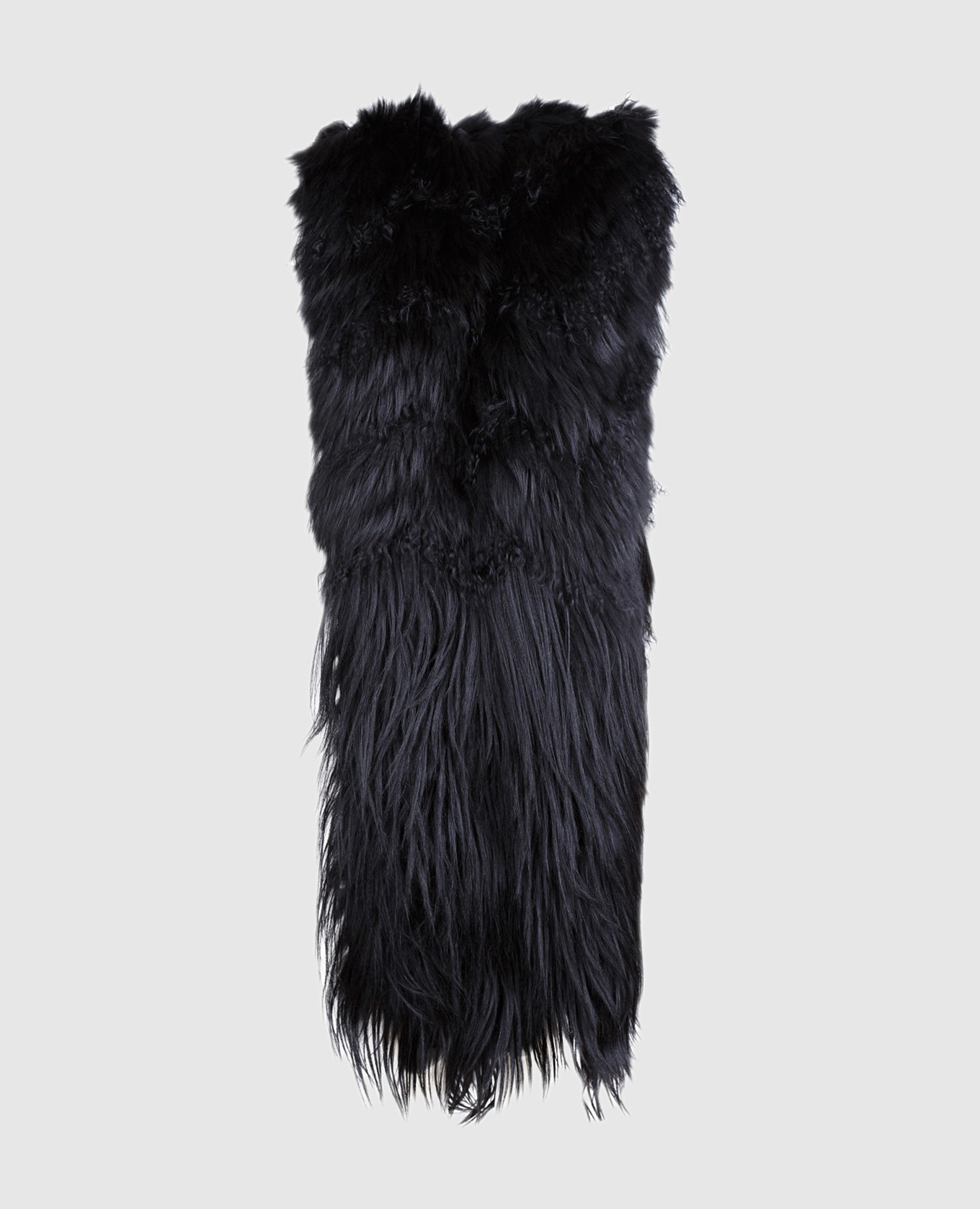 A scarf made of murmuski, llama and snow goat fur