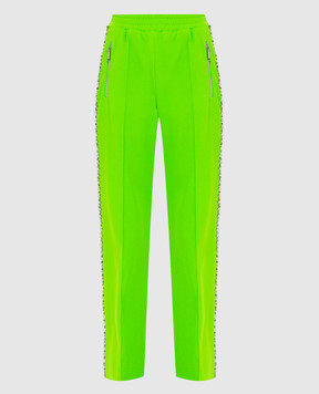 AREA Pants with stripes in crystals 2103P11106