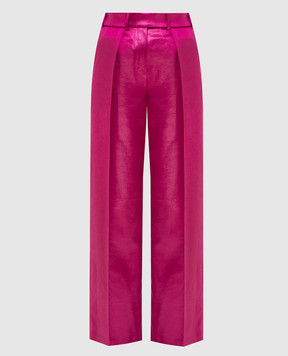 ALEXANDRE VAUTHIER Fuchsia pleated trousers 214PA15091555